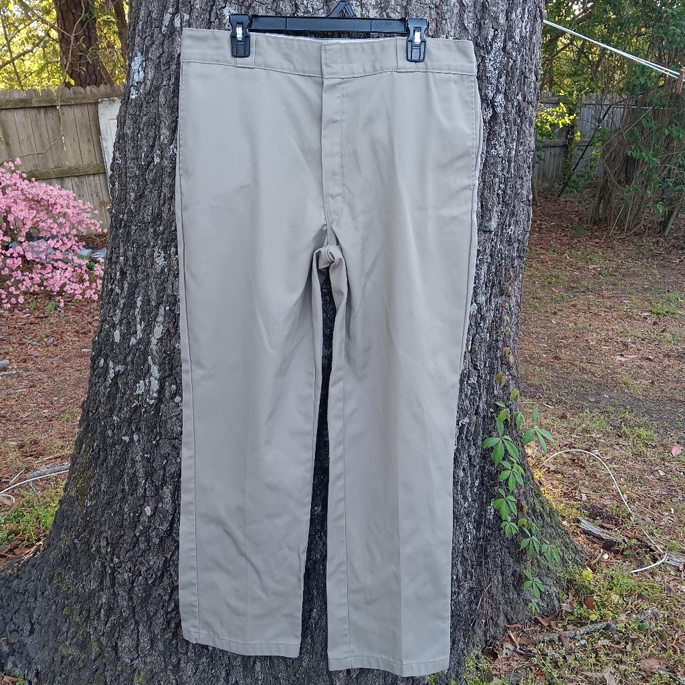DICKIES Original Fit Men's Tan Pants W38 L32